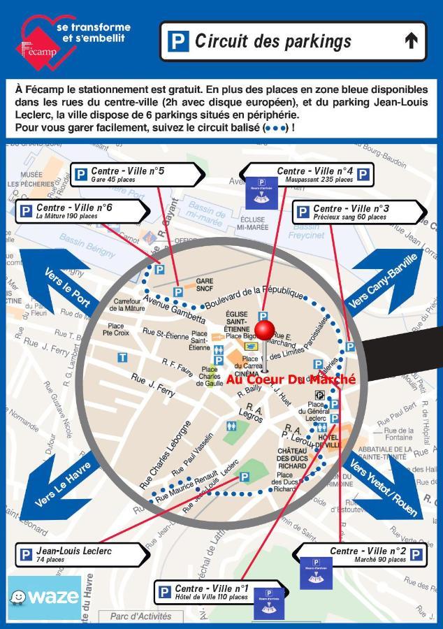 Au Coeur Du Marche 4 Etoiles Apartman Fécamp Kültér fotó